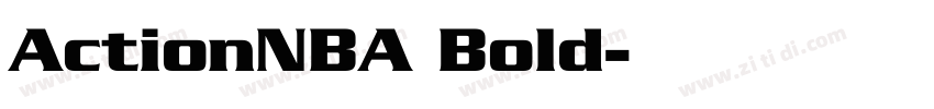 ActionNBA Bold字体转换